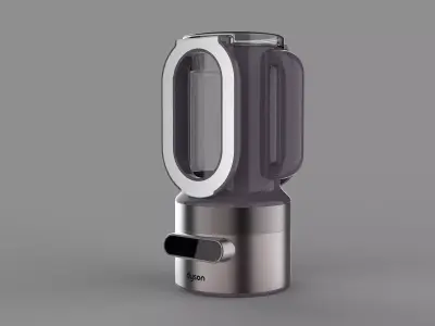 Dyson Style Concept Kettle  Futuristic Kitchen Appliance 3D model