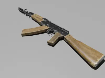 AK 74 3D model purchase