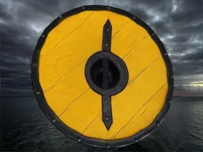 viking shield 7 Low-poly 3D model