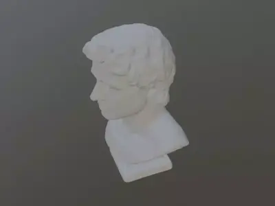 Greek head statue 3D print model
