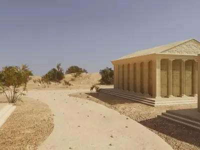 Ancient Riverside City 3D model