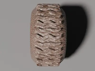 Rusted wheel 3D model