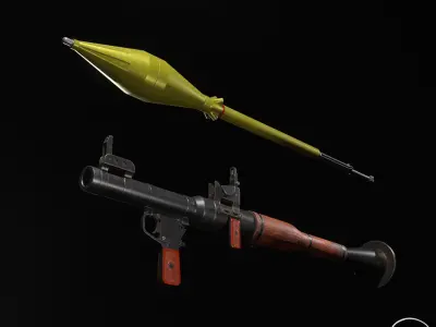 RPG-7 Low-poly 3D model