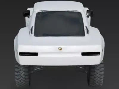 Realistic Off-Road Racing Car 3D Model Low-poly 3D model