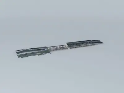 Riga Hydroelectric Power Plant Free 3D model