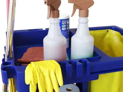 Cleaning cart 3D model