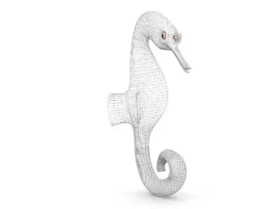 sea horse Low-poly 3D model purchase