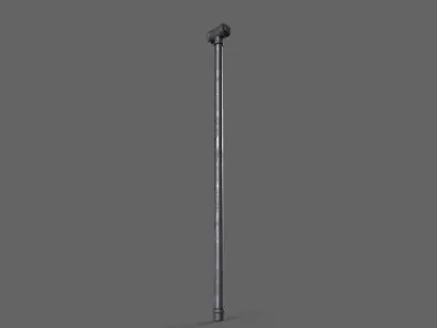 PBR Pipe Weapon V2b Low-poly 3D model