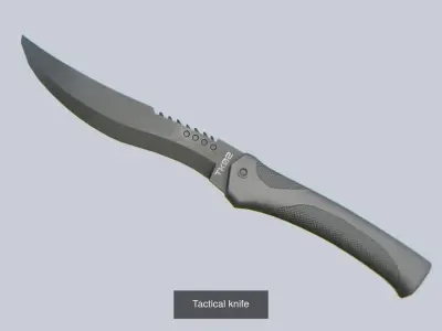 Tactical knife collection 3D Model Pack