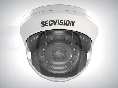 Security Camera 01 PBR Low-poly 3D model