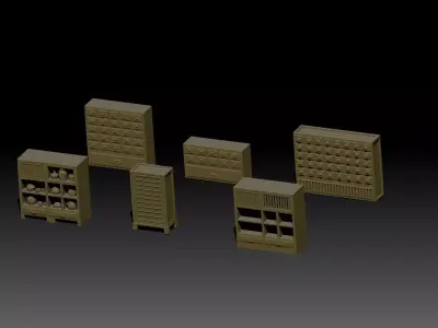 Tansu Chests 02 3D print model
