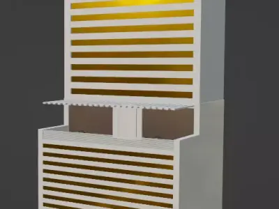 Modern Commercial Office Tower - Low Poly High-Rise 3D Model 3D model