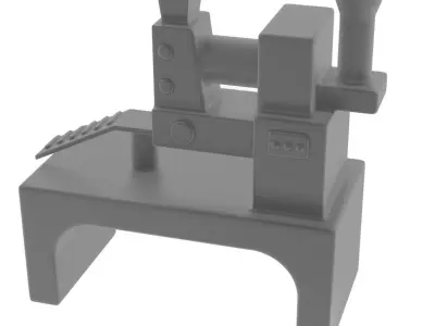 Food Processing Machine Low-poly 3D model