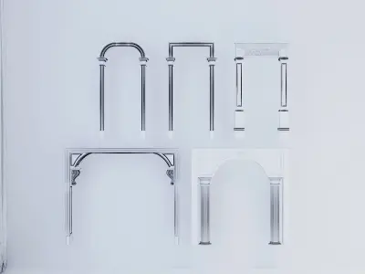 European-style Components Issue 1 -003 Low-poly 3D model