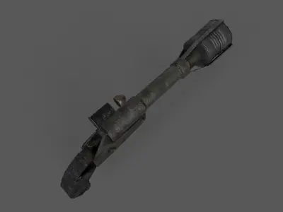 Homemade pistol Free low-poly 3D model