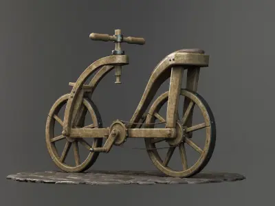 Da-Vinci-wooden-bike 3D model