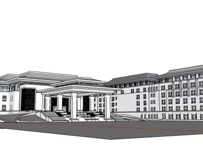 vacation spot-Resort-Fashion Leisure Hotel-0149 3D model