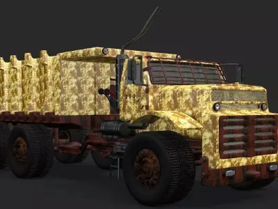 Military Apocalyptic Truck -3D model  3D model