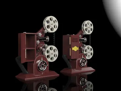 Retro Film projector 3D model