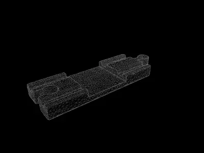Anydrafts Wooden toys track 01 Low-poly 3D model