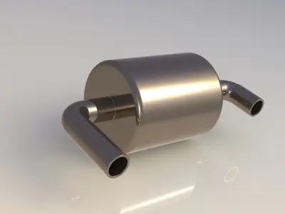 muffler pipe Free 3D model