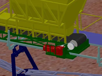 BELT CONVEYOR W105L176 Free 3D model