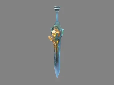 Evil Soul Sword Low-poly 3D model