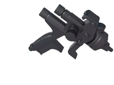 Pneumatic Tar -  Sandblaster Gravity Feed Blaster - Paint spray  3D print model