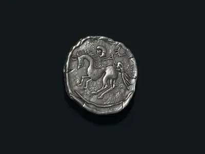 old coin v3 3D print model purchase
