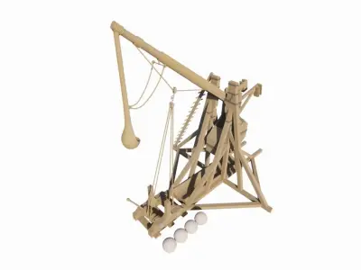 Medieval Catapult 3D model order