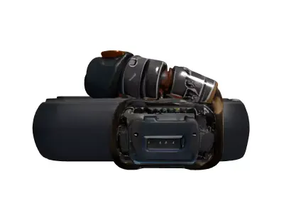 SciFi Worn Handheld Gaming Device Low-poly 3D model