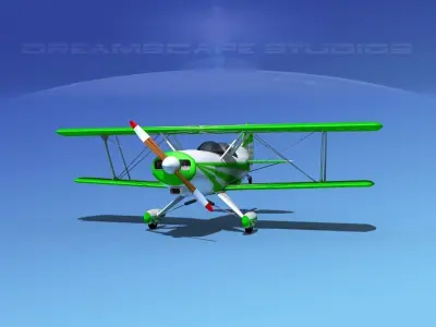 Acro Sport II Biplane 3D model get