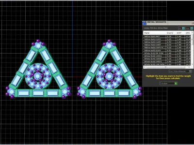 Triangle Earrings  3D print model