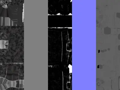 Bomb disposal EOD wheelbarrow robot 3D model