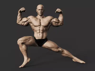 Bodybuilder 3D print model get