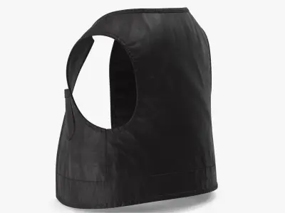 Cartoon Vest Black 3D model