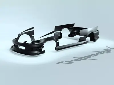 TRANDETH EJ CIVC BODY KIT 3D model