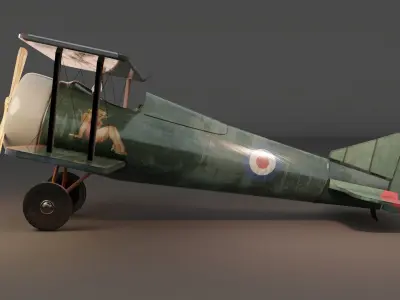 Hanriot HD1 - Airplane 3D model