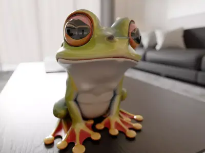 cute frog 3D print model