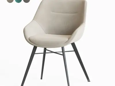 Luca Dining room chair 3D model