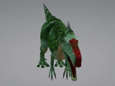 Monolophosaurus t-rex dinosaur 3D model