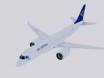 Embraer E190 E-2 Air astana 3D model