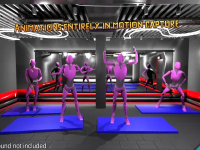 Power Gym Training animations - Motion Cast20 Vol2 3D model