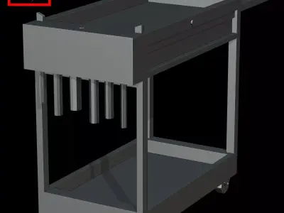 Garage Tool Cart 3D model