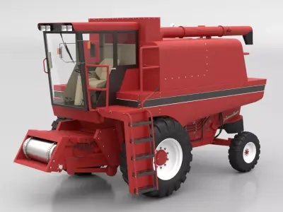 Combine Harvester 3D model from CGTrader