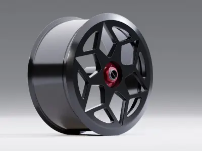 SL061 wheel Low-poly 3D model