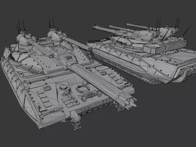 B651 Titan Low-poly 3D model