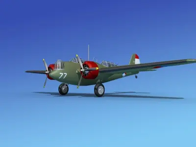 Martin B-10 Denmark 3D model
