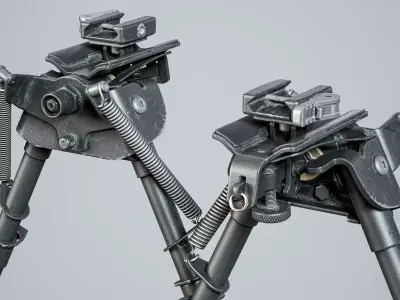 Bipod bipod Harris s BRM 6-9 Mount Low-poly 3D model