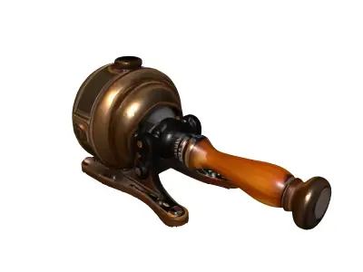 Steampunk Crank Mechanism Prop Low-poly 3D model